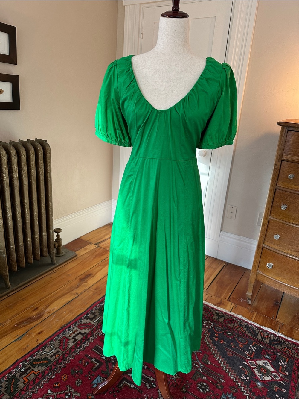 Old Navy Emerald Green Empire Waist A-line Maxi dress